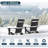 Caddo All Weather Outdoor Adirondack Chairs with Table-99680983