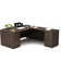 Ashmin 66.93'' L-Shaped Office Executive Desk with File Cabinets