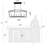 6-light Black Farmhouse Linear Lantern Chandelier