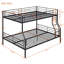 Full XL Over Queen Metal Bunk Bed-1553295867
