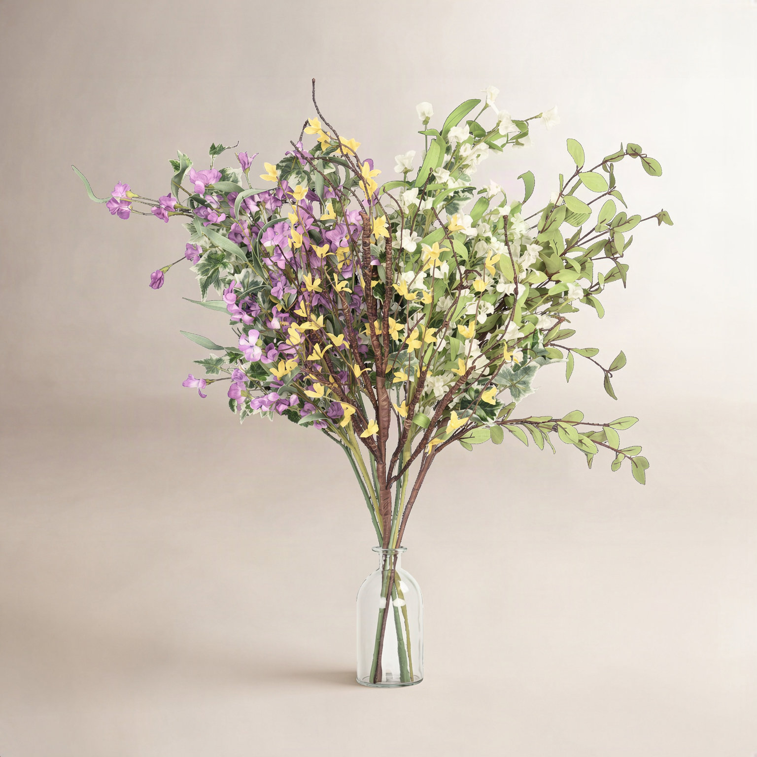 Eucalyptus Forsythia Floral Arrangement
