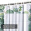 Rideau de douche Floral avec 12 crochets Eucalyptus-991947068