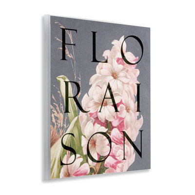 Plaque murale floraison floraison, design par Lil 'Rue