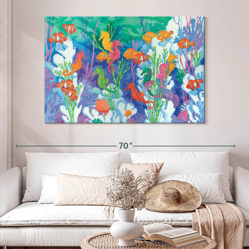 Brampt Seahorse Lagoon, 34" H x 51" W