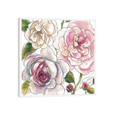 Floral Sketchbook by Carol Robinson - Print on Canvas