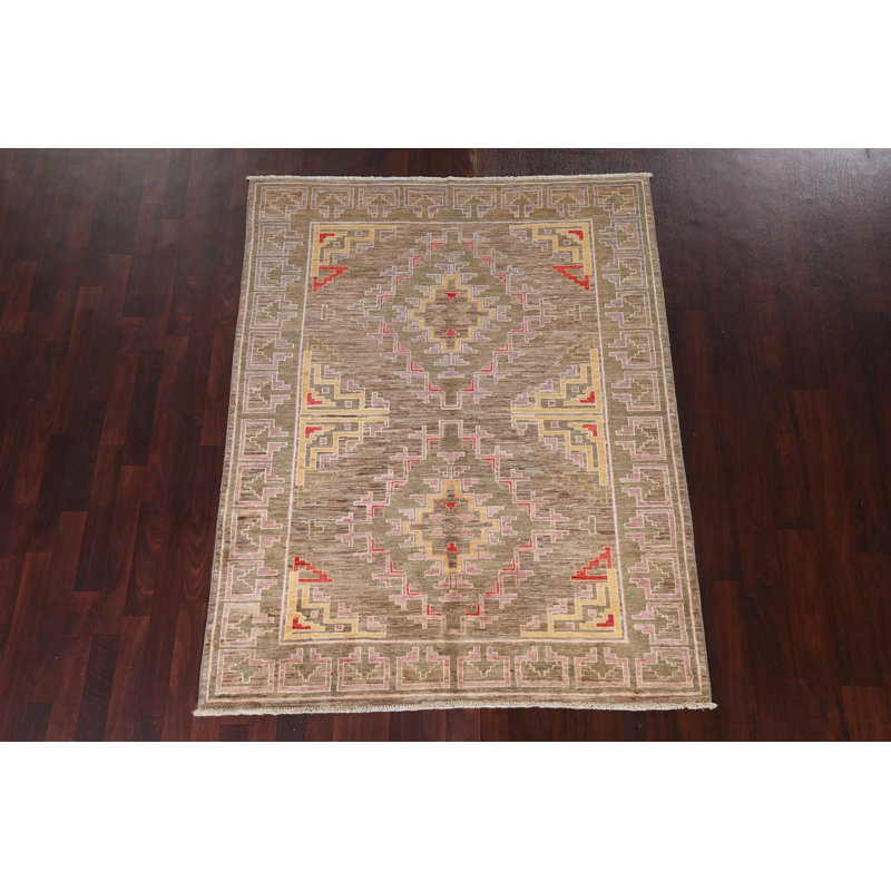 Vegetable Dye Gabbeh Area Rug 5x6