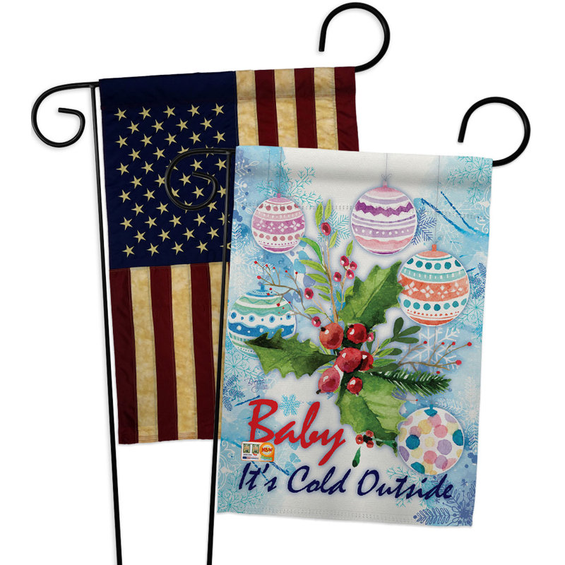Double Sided 18.5'' H x 13'' W Polyester Garden Flag