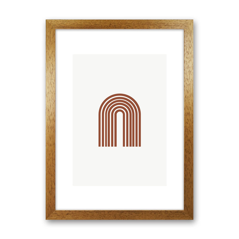 Mica Sand Rainbow N18 by Pixy Paper - Print, 84cm H x 59.4cm W x 3cm D, Oak Framed