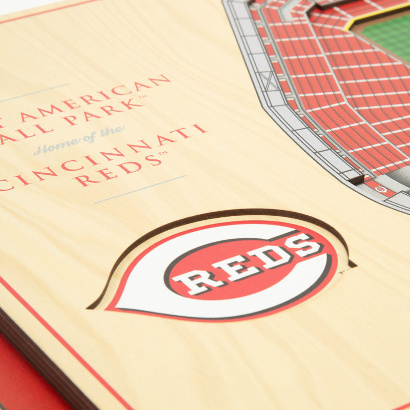 MLB 5-Layer StadiumViews 3D Wall Art, Cincinnati Reds