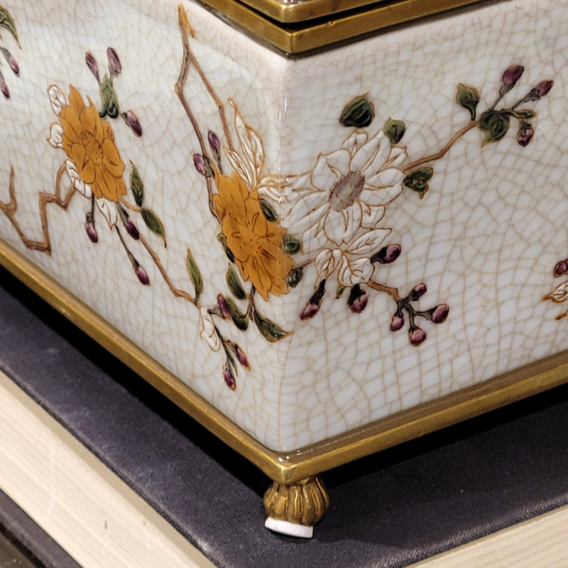 Porcelain Box With Bronze Ormolu