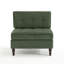 Fauteuil capitonné en velours côtelé-1283549082