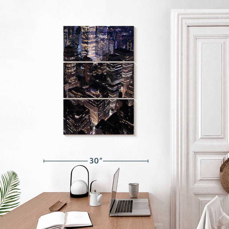 Lilie New York At Night, 32" H x 20" W