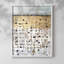 ABSTRACT Series CMXII - Reproduction encadrée de qualité supérieure - prête à être accrochée - aucun clou requis-901257260-901257257