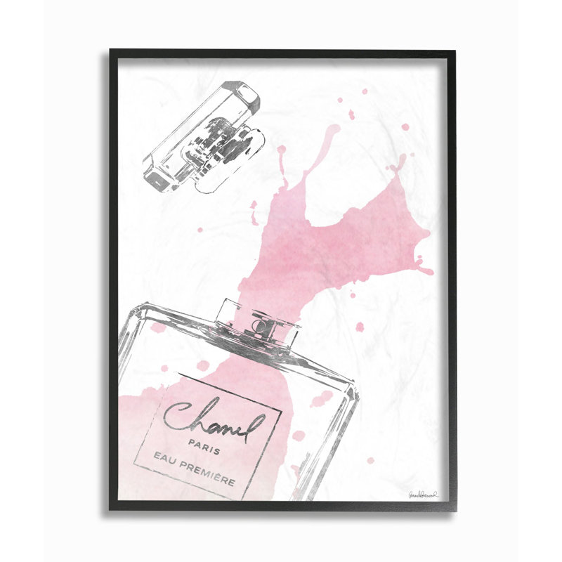 « mode style argenté rose », impression, H 20 po x l 16 po x P 1,5 po, Giclée encadrée noir minuit