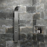 Malibu 7-in Rain Showerhead ShowerSpa with 2-Oversized Body Jets and Handshower Brushed Stainless Steel