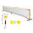 Portable Pickleball Net Set with Carry Bag and 4 Pickleball Paddles
