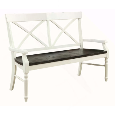 Wallace & Bay Mountina Brown And White Bench