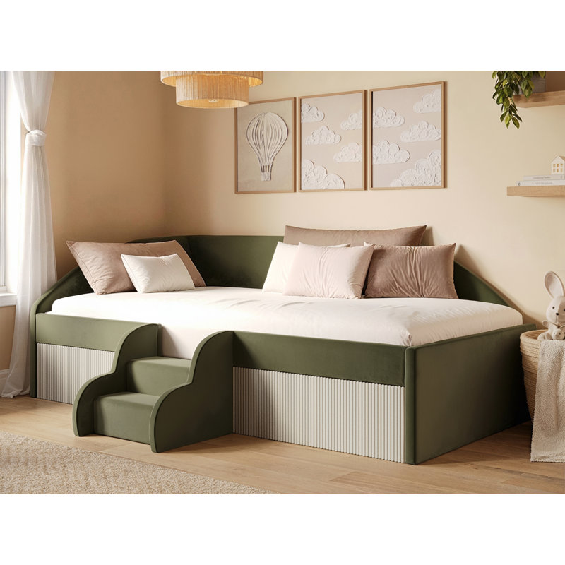 Upholstered Daybed, Green