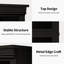 5-Tier Farmhouse Bookshelf, 67.4 Inch Tall Freestanding Wood Bookcase for Home Office, Black Relief Mountain, 80*32*171.2cm-926058534-926058537