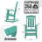 Oxing HDPE Outdoor Rocking Chair-1865187718