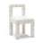  Cream Patterned Jacquard Dining Chair