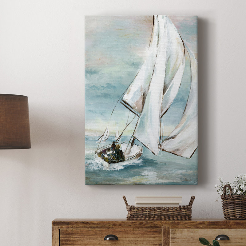 À la voile - galerie Cavas sur mesure, H 18 po x l 12 po