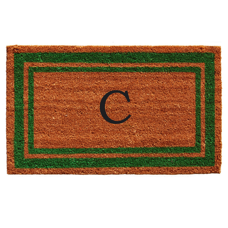 Tapis d'entrée antidérapant Stortz, Rectangle 1 pi 6 po x 2 pi 6 po, C, Vert / Brun