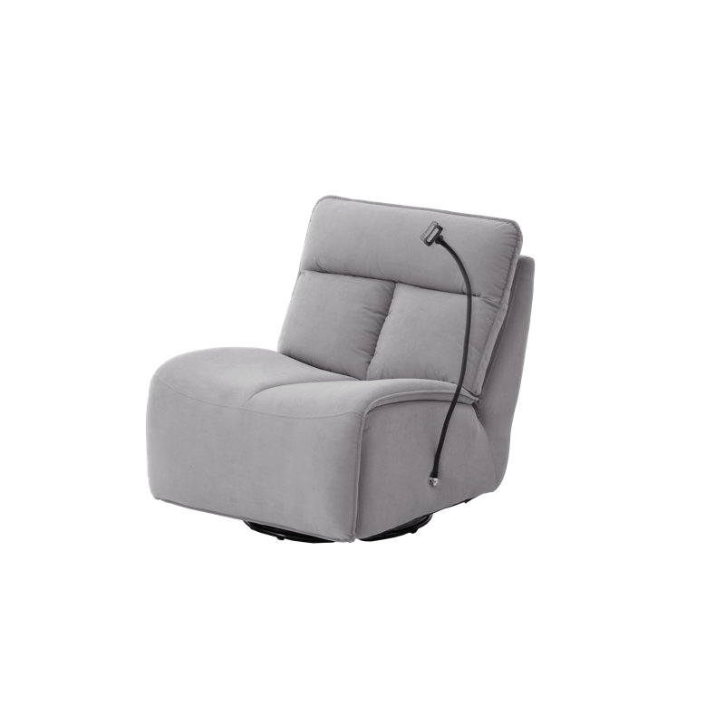 Upholstered Home Theater Seat, Gray