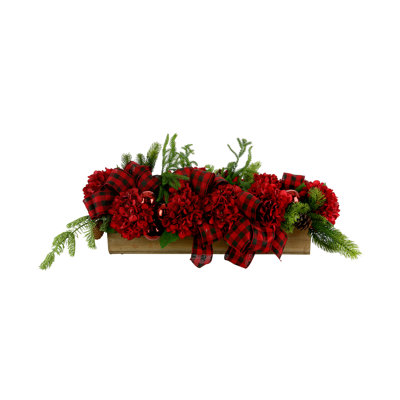 Quint Polysilk Hydrangea Arrangement in Planter