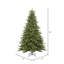 King Green Spruce Artificial Christmas Tree with LED Warm White Lights with Stand-801230204-772275875