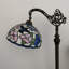 Lampes sur pied Tonsey Tiffany en vitrail rose bleu avec colibri et ampoule à DEL avec col-de-cygne l 20 po x P 12 po x H 63 po