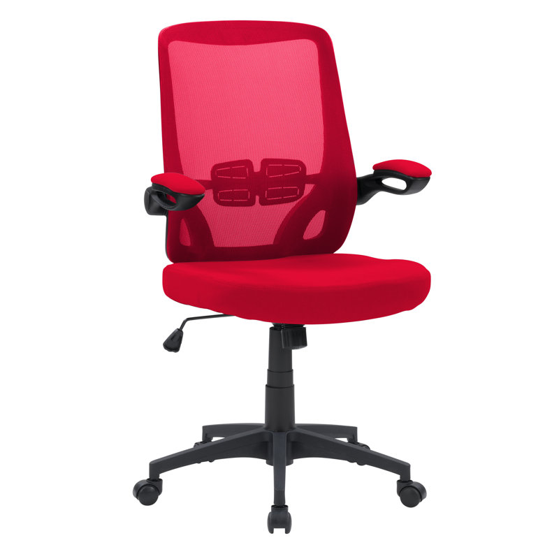 Morry Mesh Ergonomic Task Office Chair, Red/Red