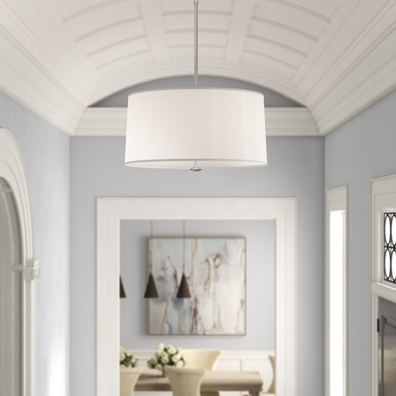 Penelope 3 - Light Chandelier, Silver Mylar