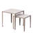 Set Of 2 Iron Nesting Tables With Porcelain Tops