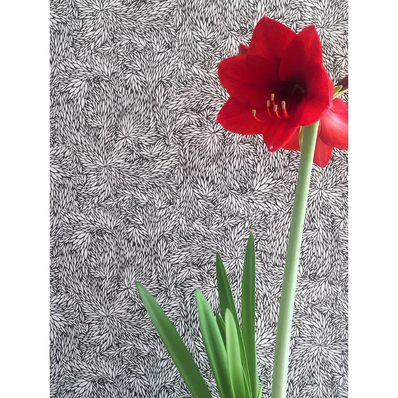 Floral Wallpaper Double Roll, Blue Haze