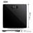 Square Digital Bathroom Scale - Max 330 Lbs. Capacity - Black - 11" x 11"-130116240
