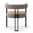 18" Seat Height Upholstered Tweed Dining Armchair-563109133