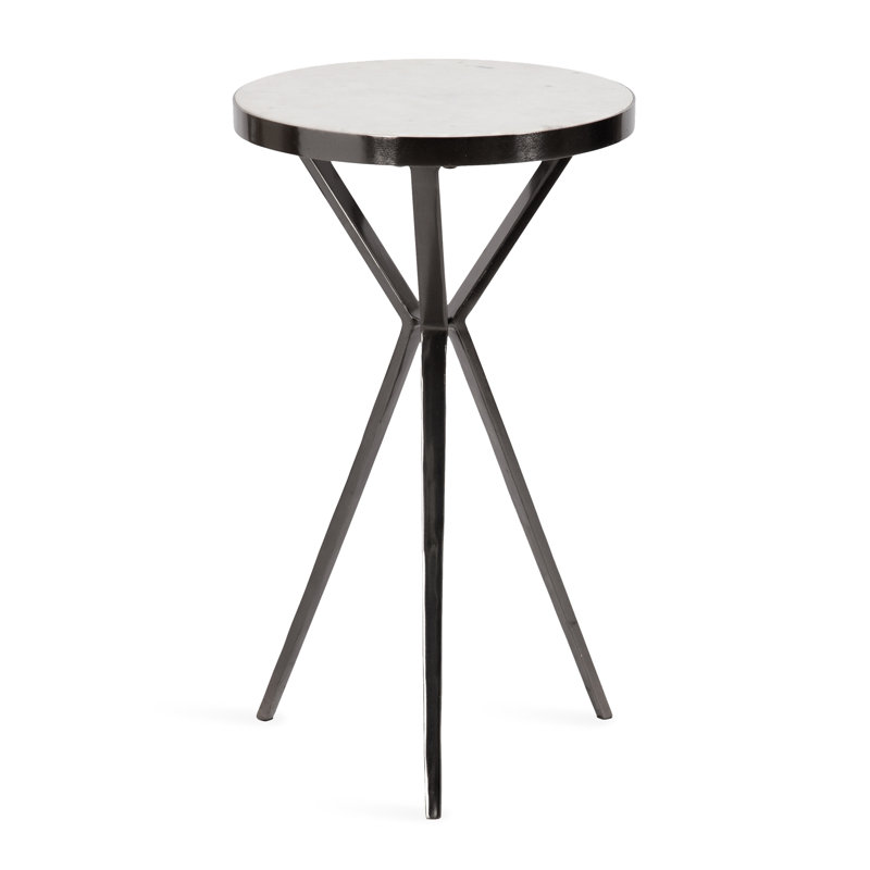 Round Marble Top Side Table