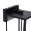 Cadre noir rectangulaire étroit en métal avec applique murale d'extérieur en verre haute transparence (ensemble de 2)-885592122-887849769