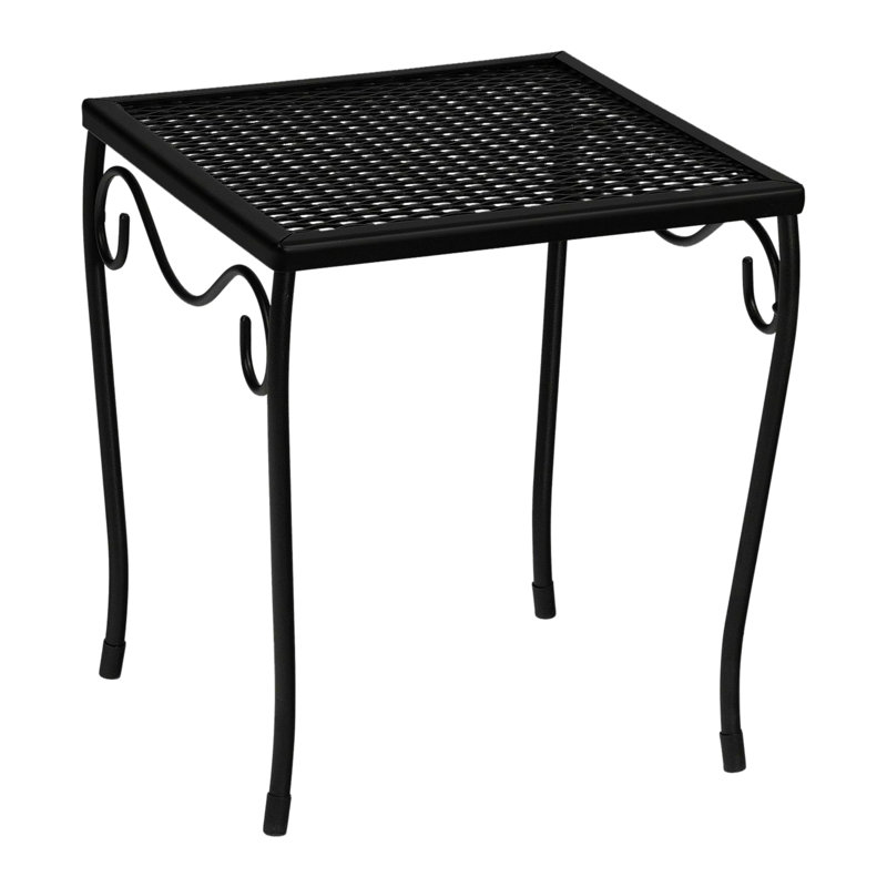Briarwood Outdoor Square Side Table, Chestnut Brown, 12.5" W x 12.5" L x 13.7" H