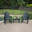 Chaise Adirondack en plastique avec table Anette-631427148