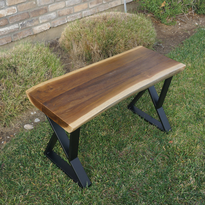 Outdoor Bench, 45.7cm H x 80cm W x 35.1cm D
