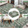 Oriental Machine Washable Rug with Rubber Backing for Living Room Vintage Non-Slip Dining Room Rug Floral Printed Faux Wool Rugs for Bedroom Floor Carpet for Office Nursery Playroom