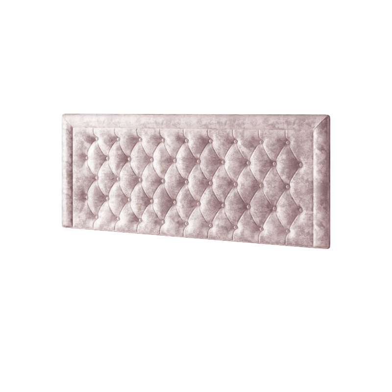 Fan Divan Bed Base, Single (3'), Pink, 2 Left Drawers