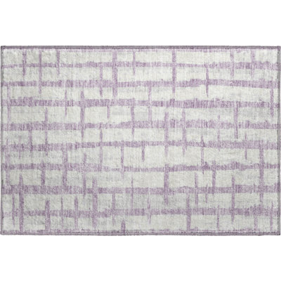 Premium Machine Washable Prisco Lavender Rug