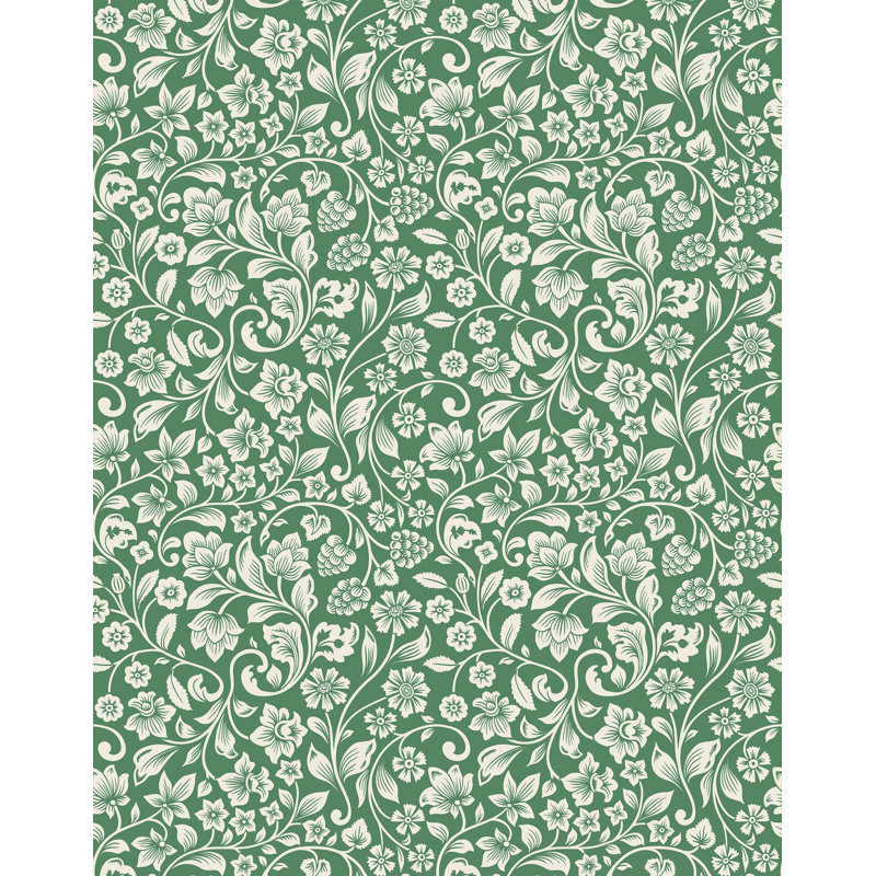 Melvyn 7m x 75cm Wallpaper Roll, Green