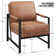 81Cm Wide Faux Leather Armchair