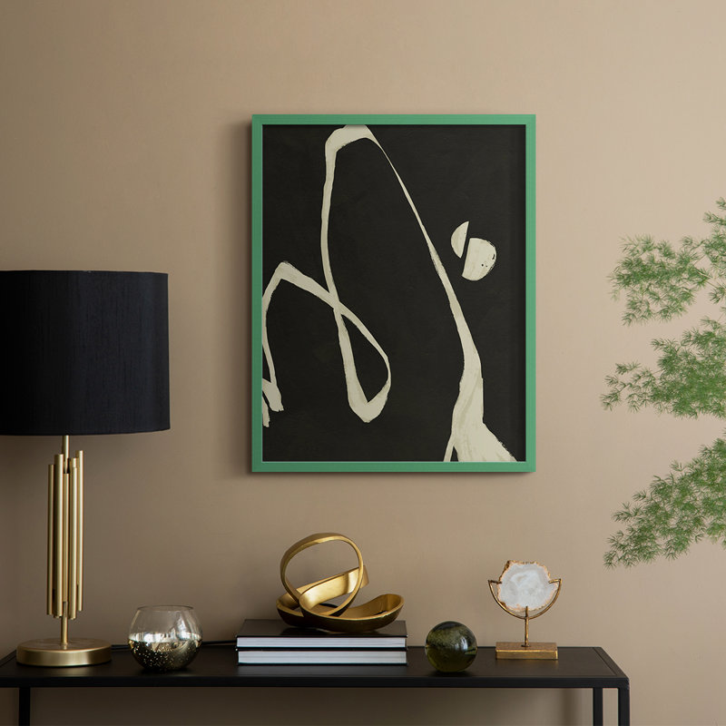 «Neutral Spring II», reproduction encadrée - bois massif, Vert, H 21 po x l 17 po