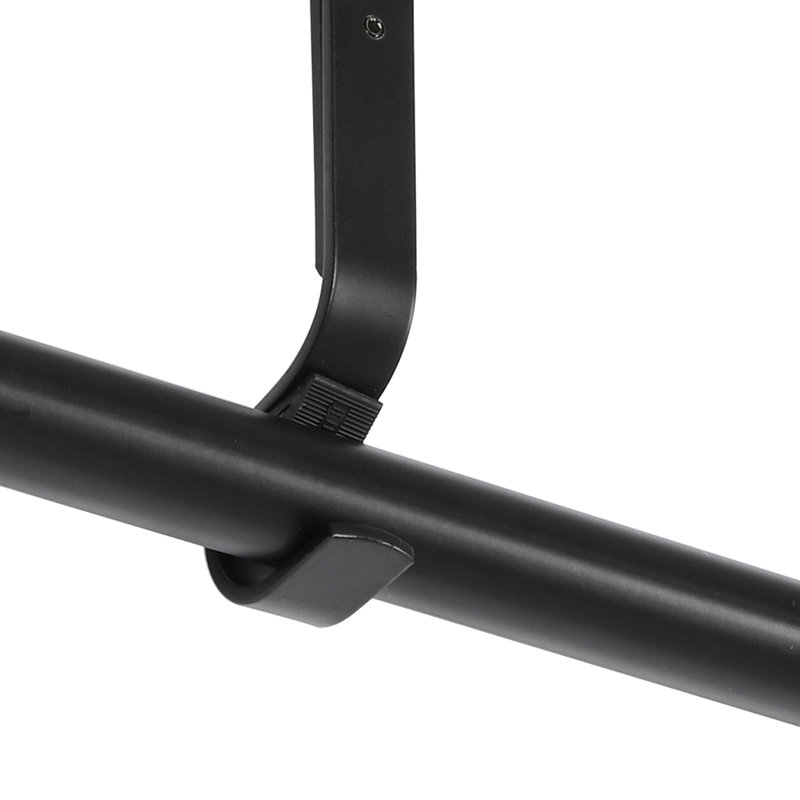 Gretna Steel Adjustable 76cm to Curtain Pole Set, Matte Black, 2.2cm H x 145cm W x 2.2cm D