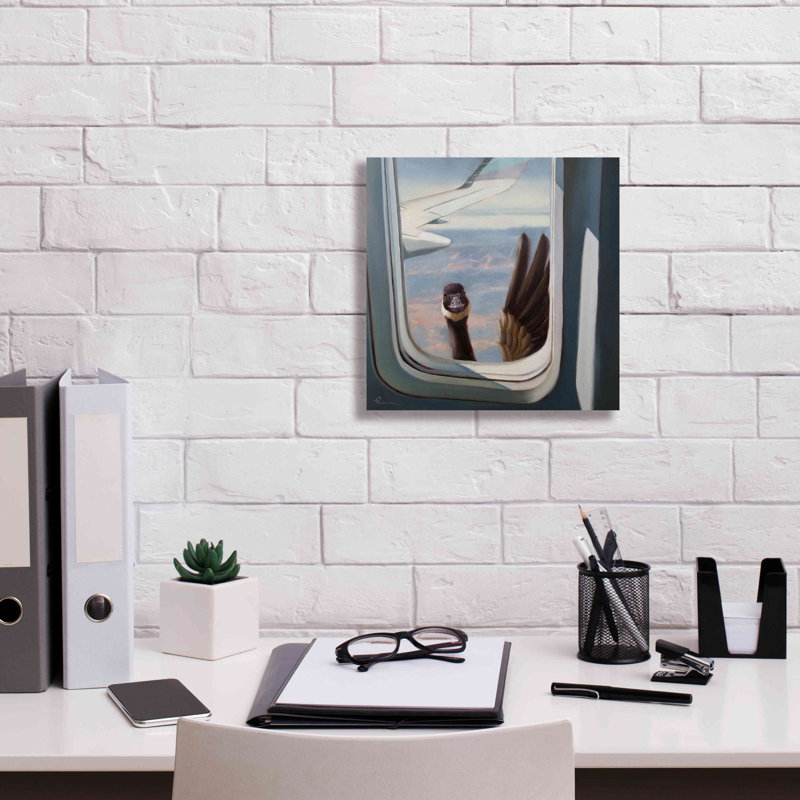 "Amical Skies" par Lucia Heffernan, H 12 po x l 12 po x P 0,75 po